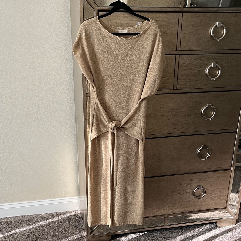 Tan Knit Dress